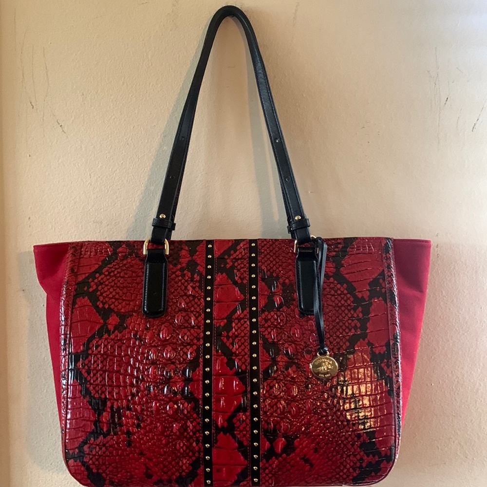 Brahmin Ashlee Tote in Lipstick Avedon Tote Bag